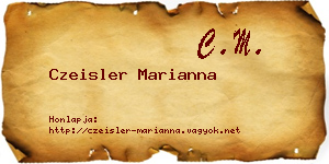 Czeisler Marianna névjegykártya
